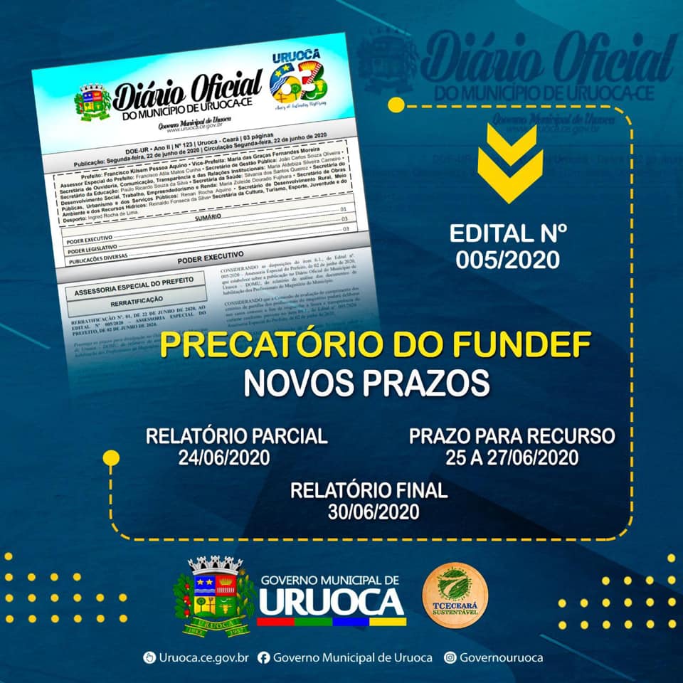 PrecatÓrios Do Fundef Novos Prazos 8467